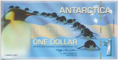 Antarktisz 2007. 1$ fantázia bankjegy T:I Antarctica 2007. 1 Dollars fantasy banknote C:UNC