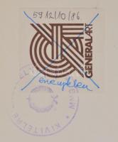 Victor Vasarely (1908-1997): Kompozíció. Szitanyomat, papír, jelzett és számozott (77/90). Vasarely ...