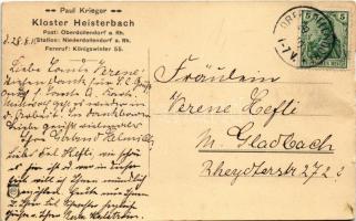 Siebengebirge, Der Rhein, Blick a. Heisterbach (Oberdollendorf), Kloster Heisterbach / monastery (b)