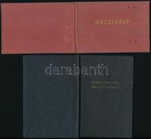 cca 1957-1965 fényképes igazolvány, Országos Bányagépgyártó Vállalat, csoportvezető, 1965 + 1957 Sza...
