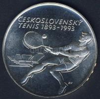 Csehszlovákia 1993. 500K Ag "100 éves a cseh tenisz" T:1