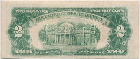 Amerikai Egyesült Államok 1928F 2$ piros pecséttel, "Julian/Snyder" T:III
USA 1928F 2 Dol...
