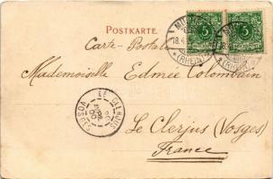 1900 Köln, Cologne; Sachsenring / street view, villa. Dr. Trenkler Co. 3103. (EK)