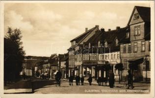 Clausthal-Zellerfeld (Oberharz), Goslarschestrasse / street view, bicycle. R. Lederbogen Nr. 945.