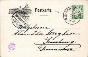 1899 München, Munich; Allgemeine Deutsche Sport-Ausstellung München 1899. Das Panorama der Radfahrer...