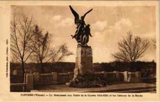 Poitiers, Le Monument aux Morts de la Guerre 1914-1918 et les Coteaux de la Roche / WWI military monument
