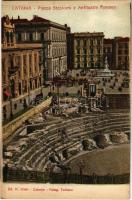 Catania, Piazza Stesicoro e Anfiteatro Romano / square, tram, amphitheatre. Ed. M. Vitali. Fotog. Tudisco