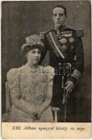 XIII. Alfonz spanyol király és neje / Alfonso XIII, King of Spain and the Queen (EK)