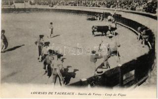 Courses de Taureaux. Suerte de Varas. Coup de Pique / Spanish folklore, bullfight, matadore