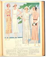 1931 Magyar Úriasszonyok Lapja VIII.évfolyam, 1931, I. kötet, vászonkötésben. Színes és fekete-fehér...