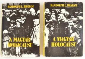 Randolph L. Braham: A magyar holocaust I-II. köt. Bp.-Wilmington,1988, Gondolat-Blackburn,470+1; 566+1 p. Fekete-fehér fotókkal illusztrált. Kiadói egészvászon-kötés, kiadói papír védőborítóban, jó állapotban.