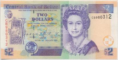 Belize 1999. 2$ T:I- Belize 1999. 2 Dollars C:AU Krause P#66