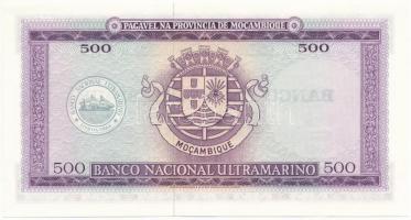 Mozambik 1967. 500E fekete "BANCO DE MOCAMBIQUE" felülbélyegzéssel T:I
Mozambique 1967. 5...