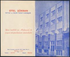 35 db külföldi és magyar bőröndcímke, közte egyformák + 1 db prospektus