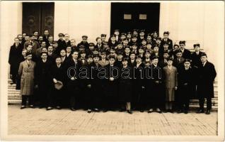 1926 Szeged, Emlék a március 15-i felvonulásból, csoportkép. Orbán István, photo