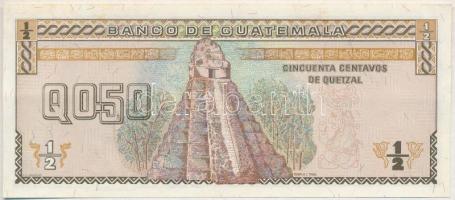 Guatemala 1992. 1/2Q T:II
Guatemala 1992. 0,50 Quetzal C:XF
Krause P#72
