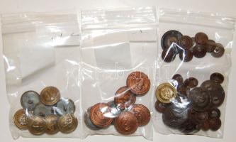 1950-es évek 44 db katonai postás és tengerész gomb