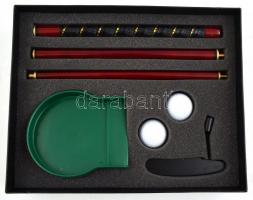 Minigolf készlet, eredeti dobozában, jó állapotban