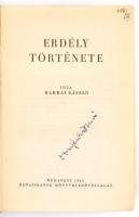 Makkai László: Erdély története. Bp., 1944, Renaissance. Kiadói aranyozott gerincű félvászon-kötés, kissé kopott borítóval, kopott, kissé sérült gerinccel, laza fűzéssel, Dajbukát Gerő névbejegyzésével.