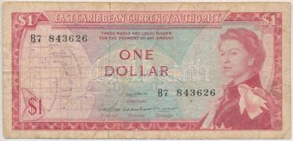 Kelet-Karibi Államok 1965. 1$ T:III,III- East Caribbean States 1965. 1 Dollar C:F,VG Krause P#13