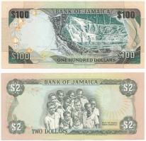 Jamaica 1992. 2$ + 2002. 100$ T:I
Jamaica 1992. 2 Dollars + 2002. 100 Dollars C:UNC