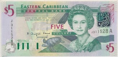 Kelet-Karibi Államok / Antigua 2003. (DN) 5$ T:I East Caribbean States / Antigua 2003. (ND) 5 Dollars C:UNC Krause P#42a