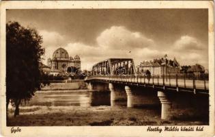 Győr, Horthy Miklós közúti híd, zsinagóga