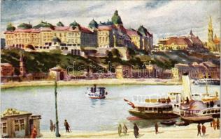 1932 Budapest I. Királyi vár. 7. No. Modern Bp. Aquarell 192.