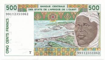 Nyugat-Afrikai Államok / Togo 1999. 500Fr T:I West African States / Togo 1999. 500 Francs C:UNC Krause 810T.j