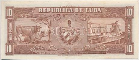 Kuba 1960. 10P T:III
Cuba 1960. 10 Peso C:F
Krause P#88c