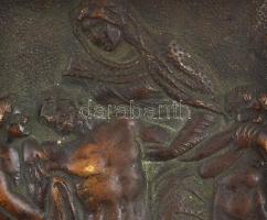 Pieta,  bronz kisplasztika, jelzés nélkül, 10,5×7,5 cm