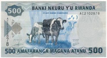Ruanda 2013. 500Fr T:I  Rwanda 2013. 500 Francs C:UNC