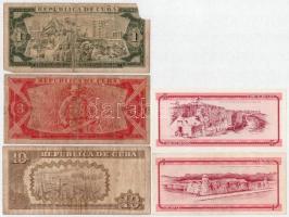 Kuba 1980-2005. 3db-os bankjegytétel + 2db váltó T:III-,I-,III papírhiány
Cuba 1980-2005. 3pcs of b...