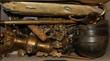 Nagy vegyes réz tétel: 3,4 kg