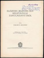 Takács Zoltán: Előzetes jelentés egy keletázsiai tanulmányútról. Különlenyomat a Távol Kelet 1937. é...