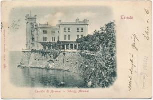 1900 Trieste, Trieszt, Trst; Castello di Miramar / Schloss Miramar / castle. Emb.