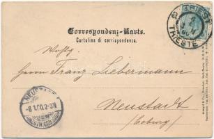 1900 Trieste, Trieszt, Trst; Castello di Miramar / Schloss Miramar / castle. Emb