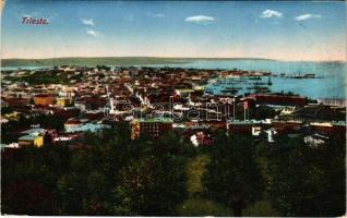 Trieste, Trieszt, Trst; general view. Heliocolorkarte von Ottmar Zieher