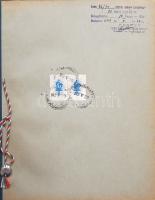 1942 Kitöltetlen osztálynapló illetékbélyeggel és nemzetiszínű zsinórral, plombával