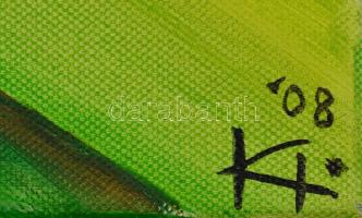 Karsai Ildikó (1954): Béka. Akril, vászon. Jelzett. 30x30 cm