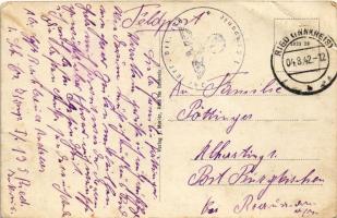 1942 Ried im Innkreis, Kapuzinerberg / street view, shop of Franz Vogl + "Inf. Ers. Btl. 135. 1...