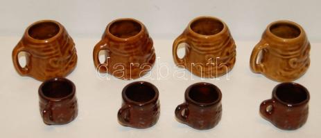 4 pár kerámia bögre