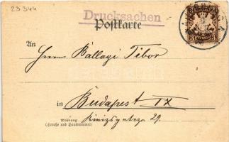 1900 Augsburg, Maximiliansplatz mit St. Ulrich / square, church. Carl Otto Hayd Kunstverlags-Anstalt...