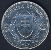Szlovákia 1944. 50K Ag "5. Függetlenségi évforduló" T:2/3 kis ph