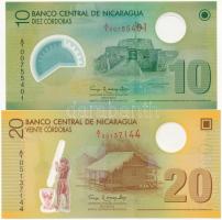 Nicaragua 2007. 10C + 20C T:I Nicaragua 2007. 10 Córdobas + 20 Córdobas C:UNC