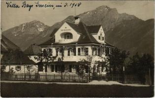 1918 Bayerisch Gmain, Villa Alpenveilchen. photo