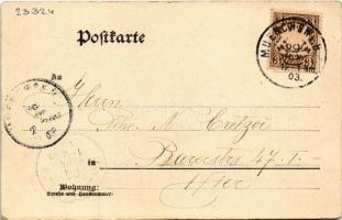 1903 München, Munich; Hoftheater / theatre. Verlag Max Schreiber No. 2. (EK)