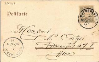 1903 München, Munich; Inneres der St. Michaels-Hofkirche / church, interior. Ottmar Zieher (EK)