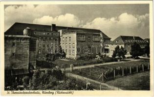 Nürnberg, Nuremberg; St. Theresienrankenhaus (Rückansicht) / hospital. Verlag K. E. Eichler N. 50.