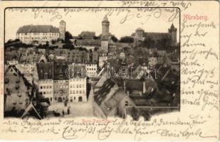 1902 Nürnberg, Nuremberg; Burg Panorama / castle. B. Lehrburger 5211. (EK)